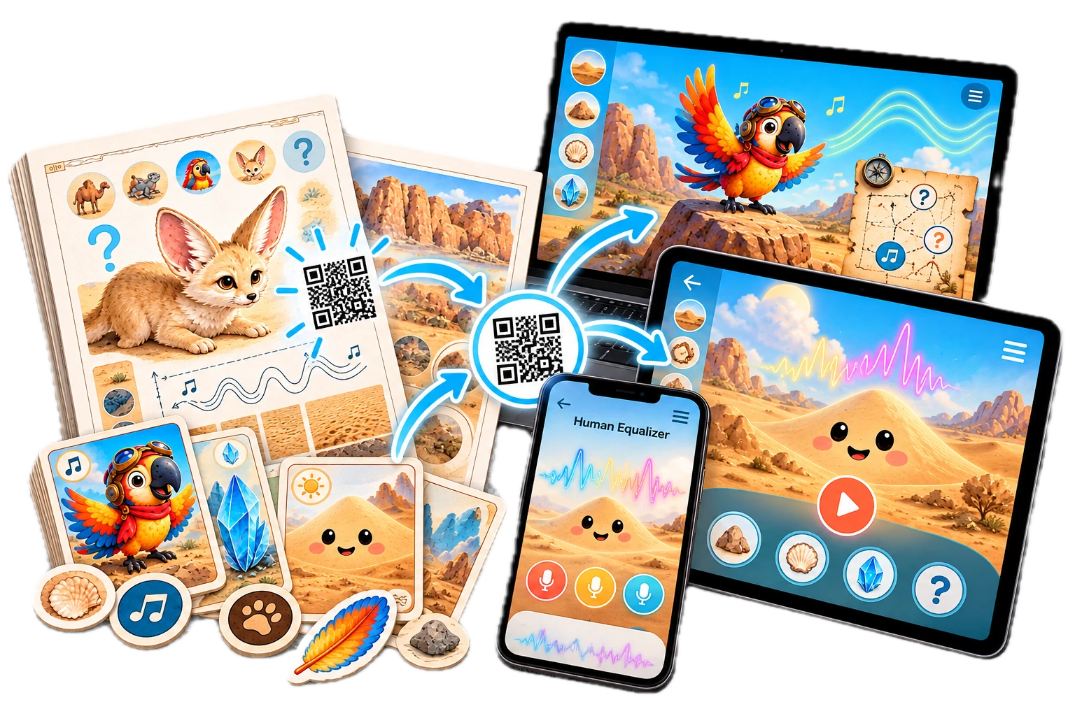 QR-коды для интерактивных заданий Sound Case
